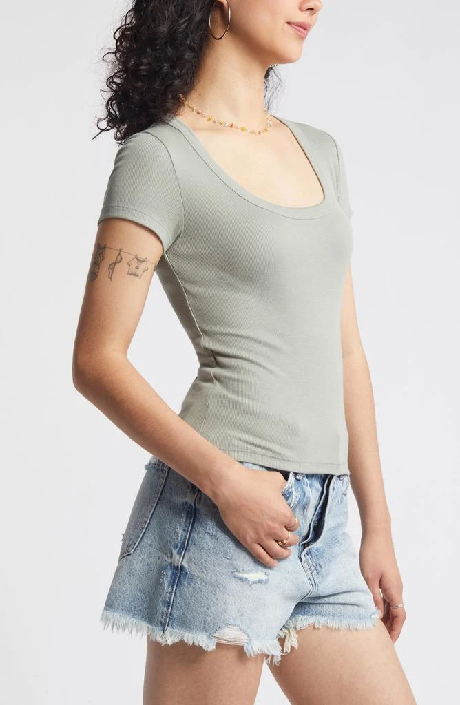 BP. Rib Scoop Neck T-Shirt 4
