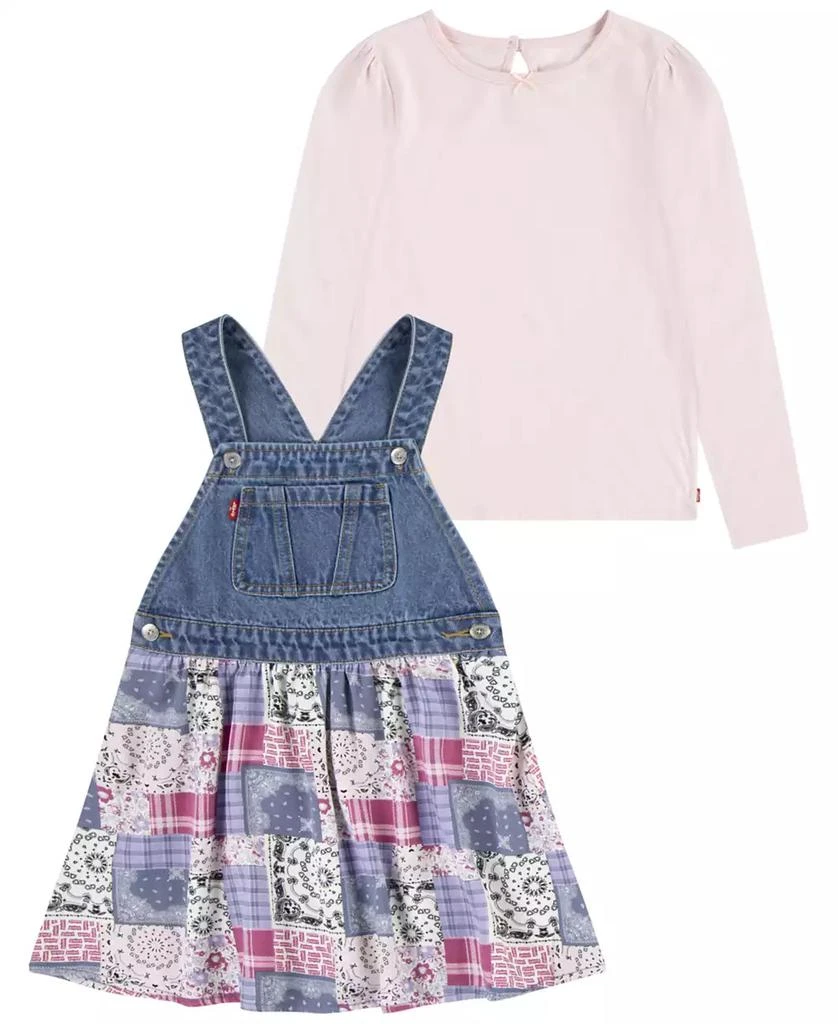 Levi's Toddler Tee and Patchwork Skirtalls, 2-Piece Set 1