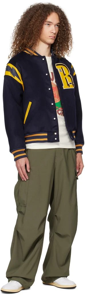 Rhude Navy 'American Spirit' Bomber Jacket 4