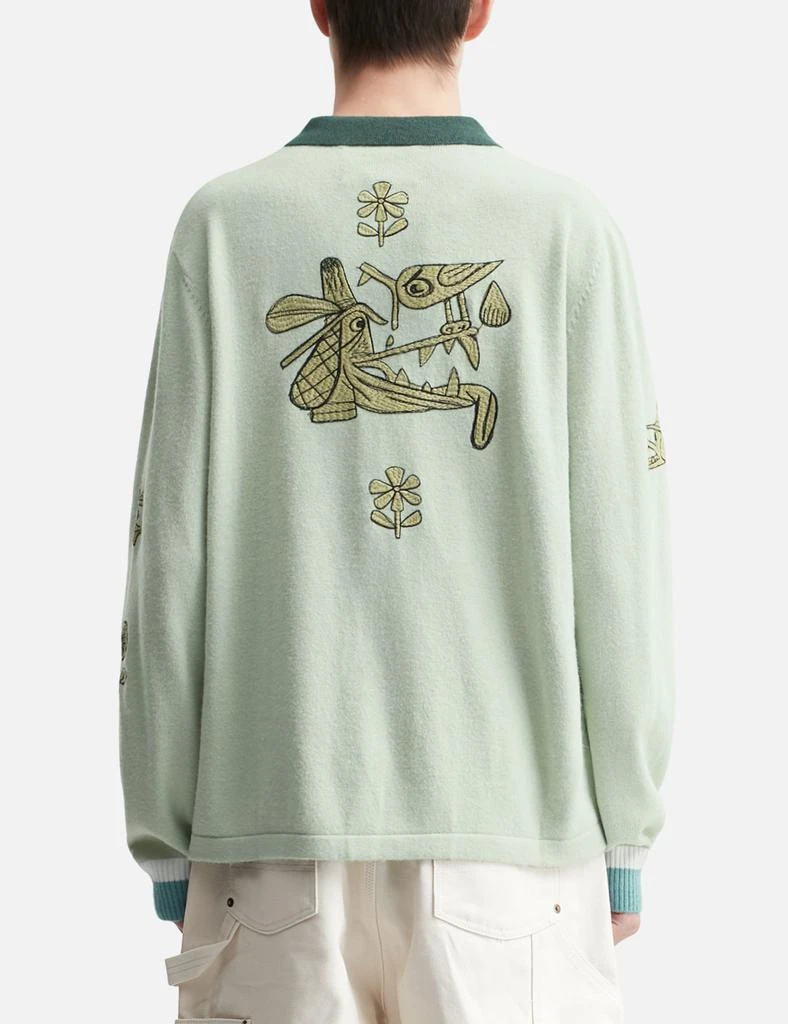 Brain Dead LEX HALF ZIP SWEATER 4