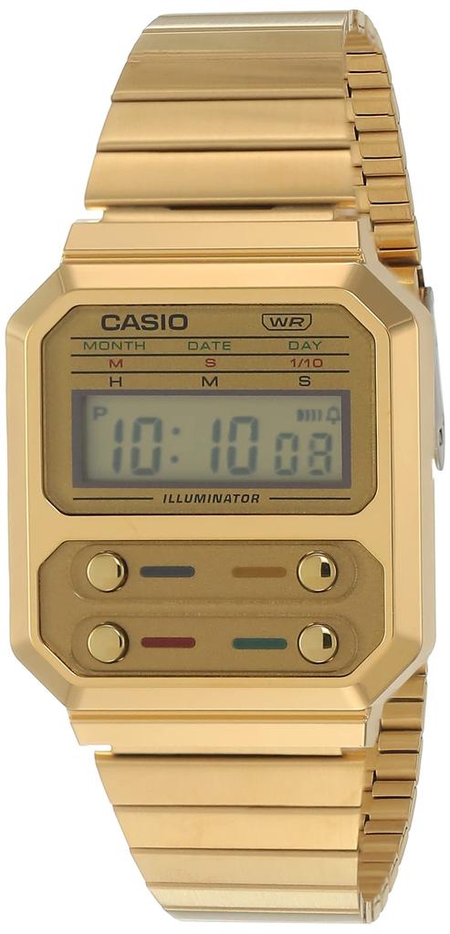 Casio Vintage Digital Gold-Tone Unisex Watch