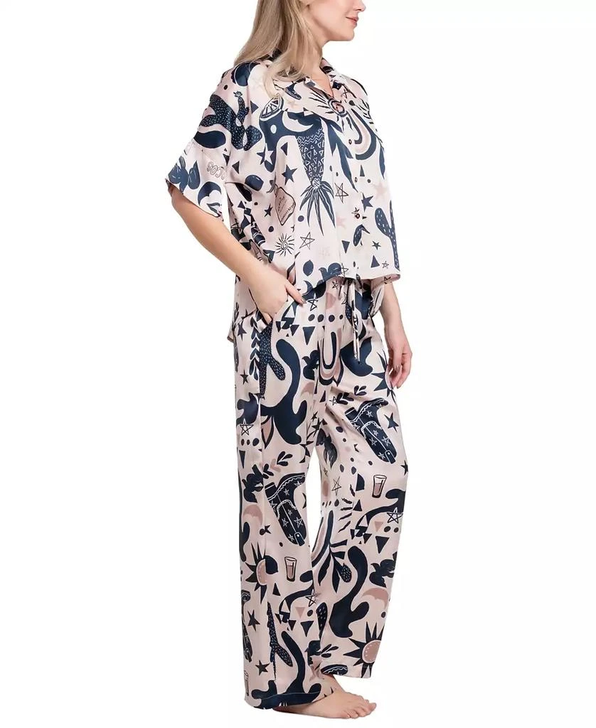 Midnight Bakery Women's Satin Sunrise Pajama Set 4