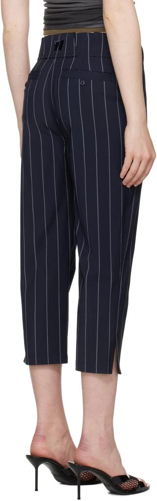 Alexander Wang Navy Baseball Pinstripe Capri Trousers 3