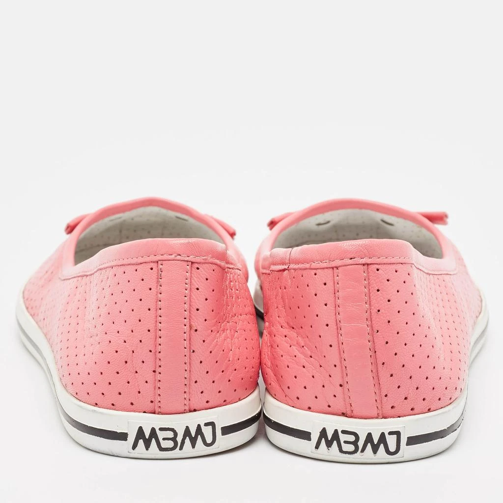Marc Jacobs Marc by Marc Jacobs Pink Perforated Leather Mouse Flats Size 39 5