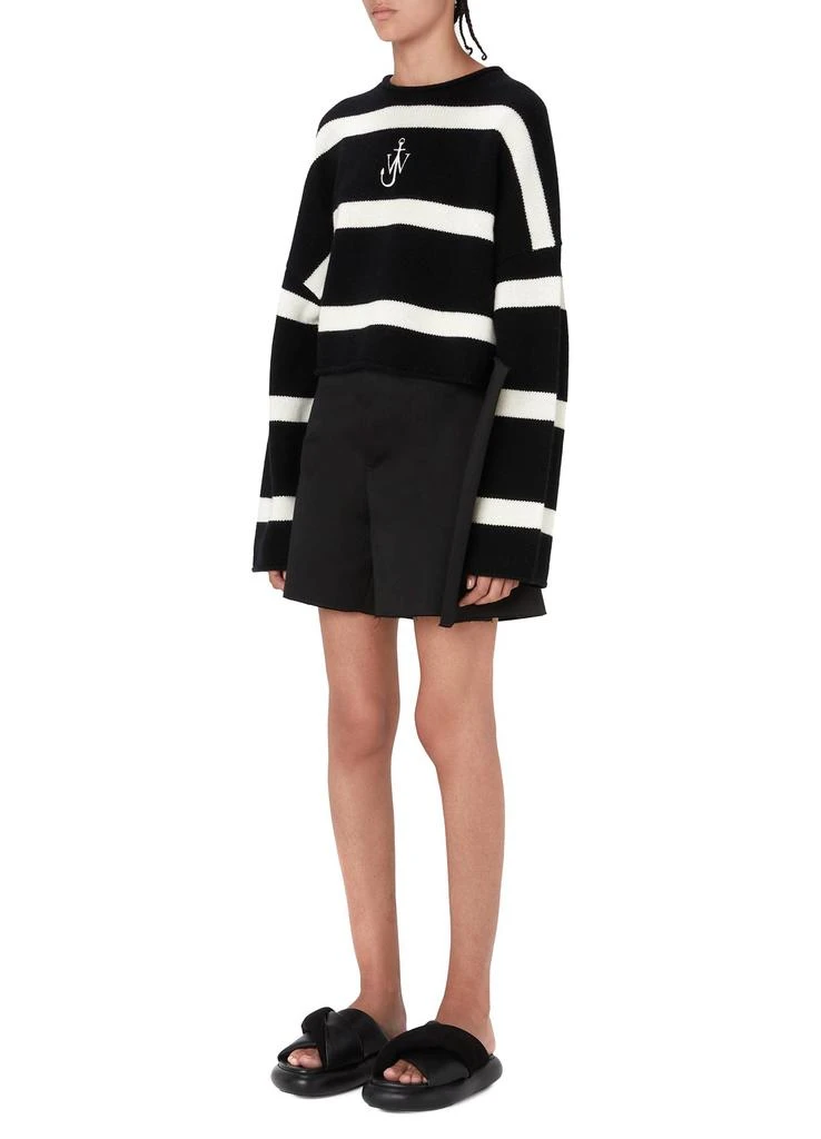 JW Anderson Cropped jumper with anchor logo embroidery 5