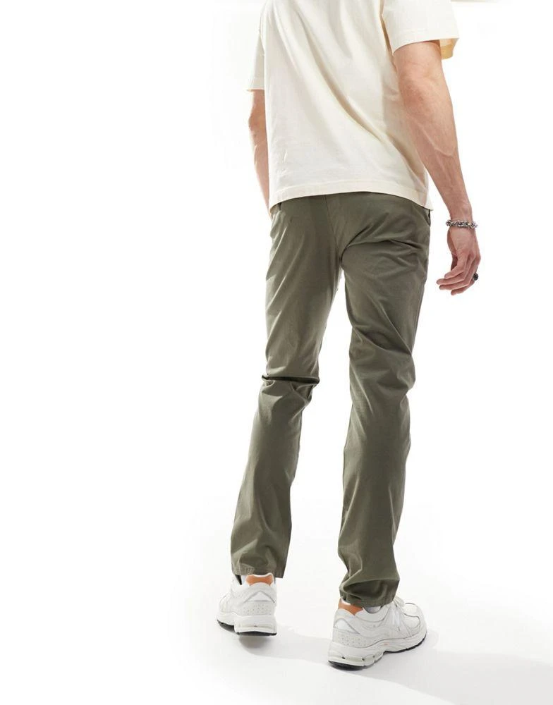 Farah Farah elm chino trouser in khaki green 3