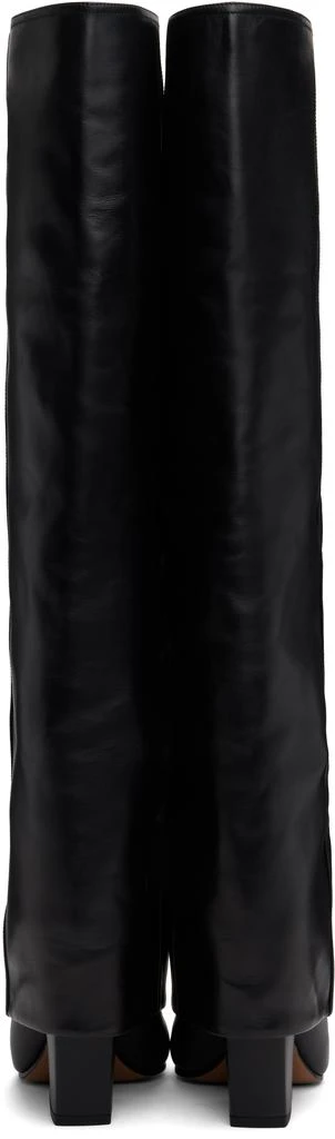 Paris Texas Black Jane Fold Over Tall Boots 2