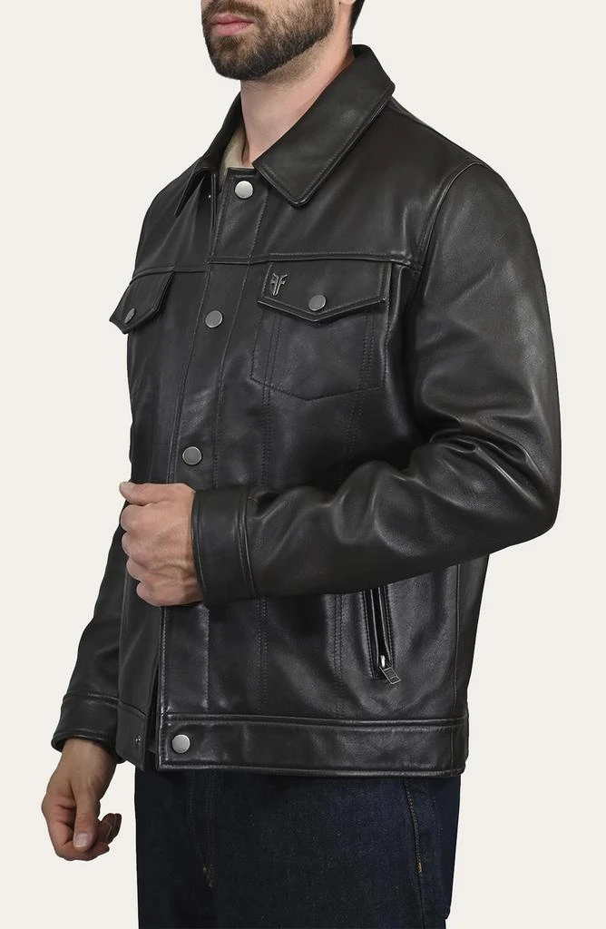 Frye Leather Trucker Jacket 4