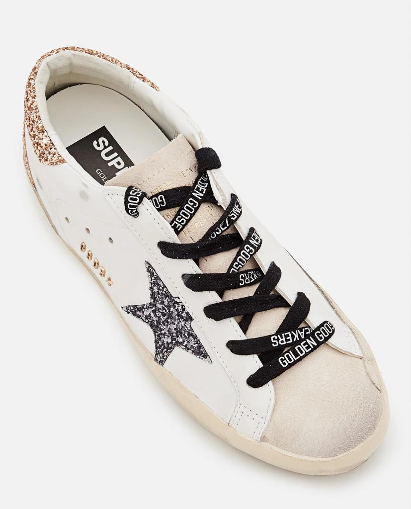 Golden Goose Super Star Leather And Glitter Sneakers 4