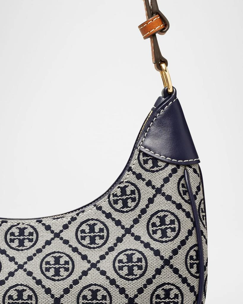 Tory Burch T Monogram Crescent Canvas Shoulder Bag 5