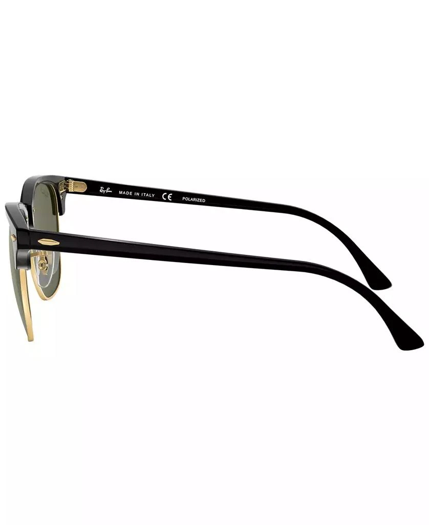 Ray-Ban Unisex Polarized Low Bridge Fit Sunglasses, RB3016F CLUBMASTER CLASSIC 55 2