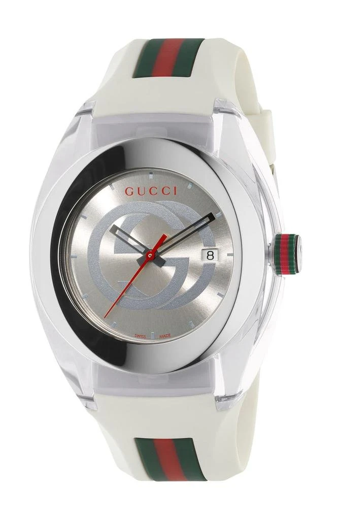 Gucci Unisex Sync Rubber Strap Sport Watch, 46mm 1