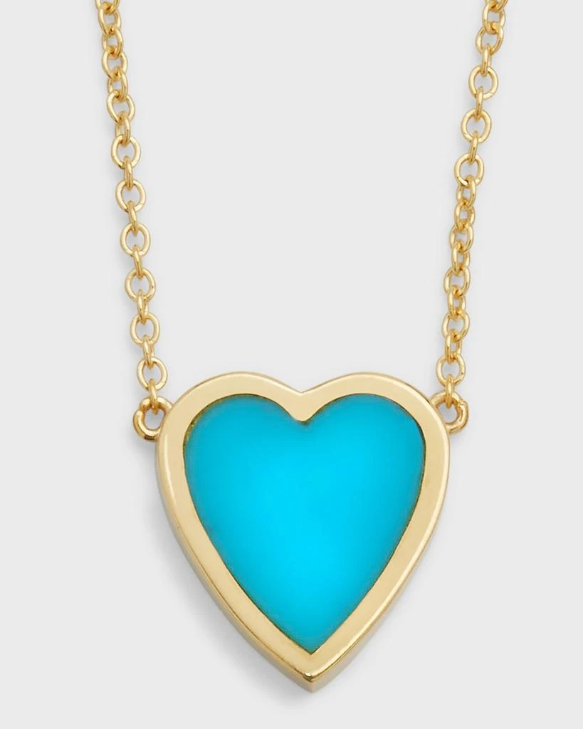 Jennifer Meyer 18k Mini Inlay Heart Necklace