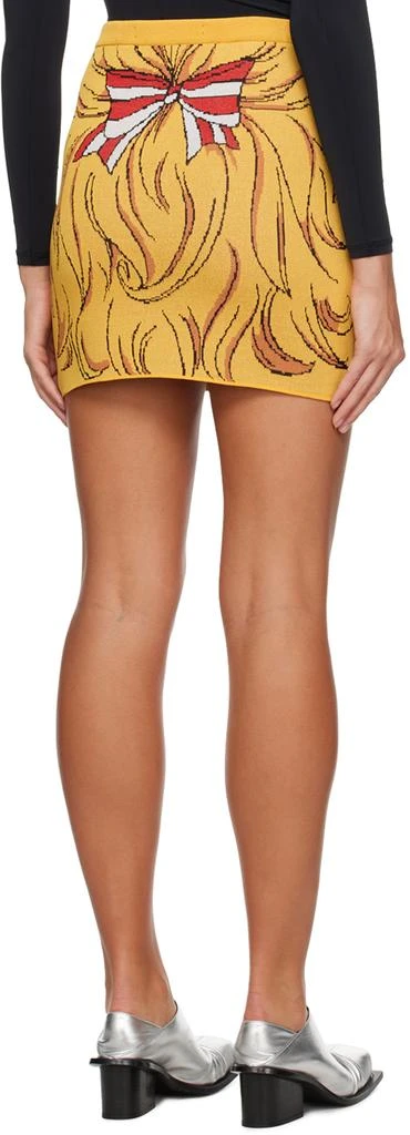pushBUTTON Yellow Crying Girl Miniskirt 3