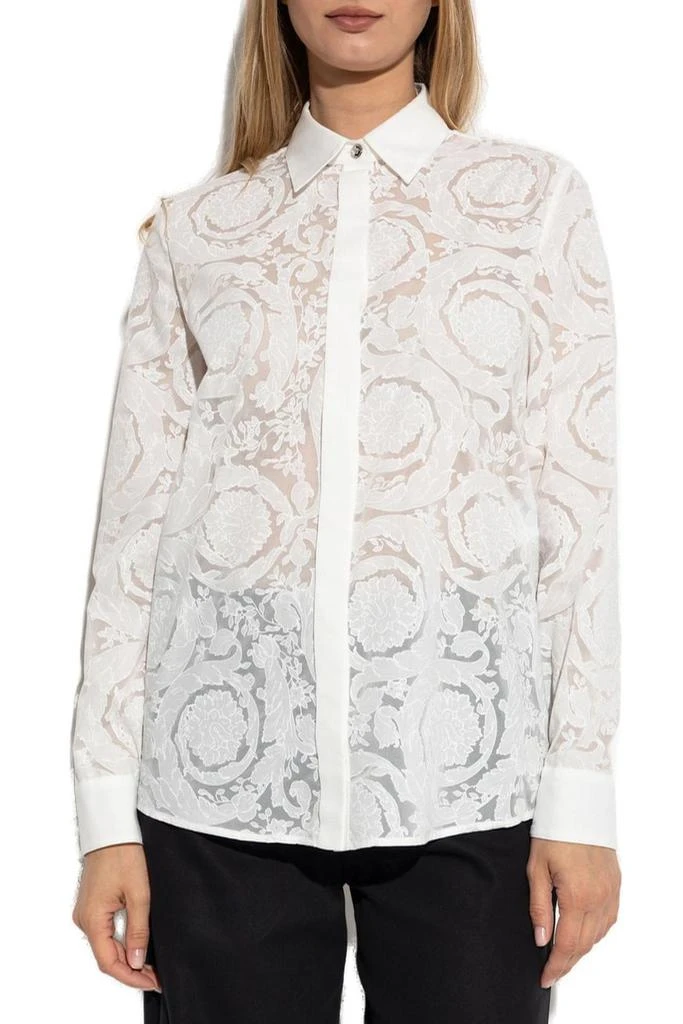 Versace Versace Barocco Pattern Long-Sleeved Shirt 2