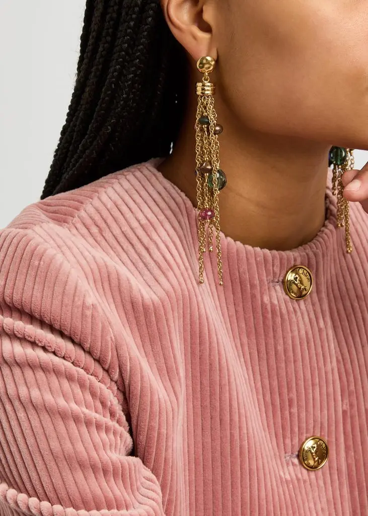 Chloé The Pompoms tassel drop earrings 2
