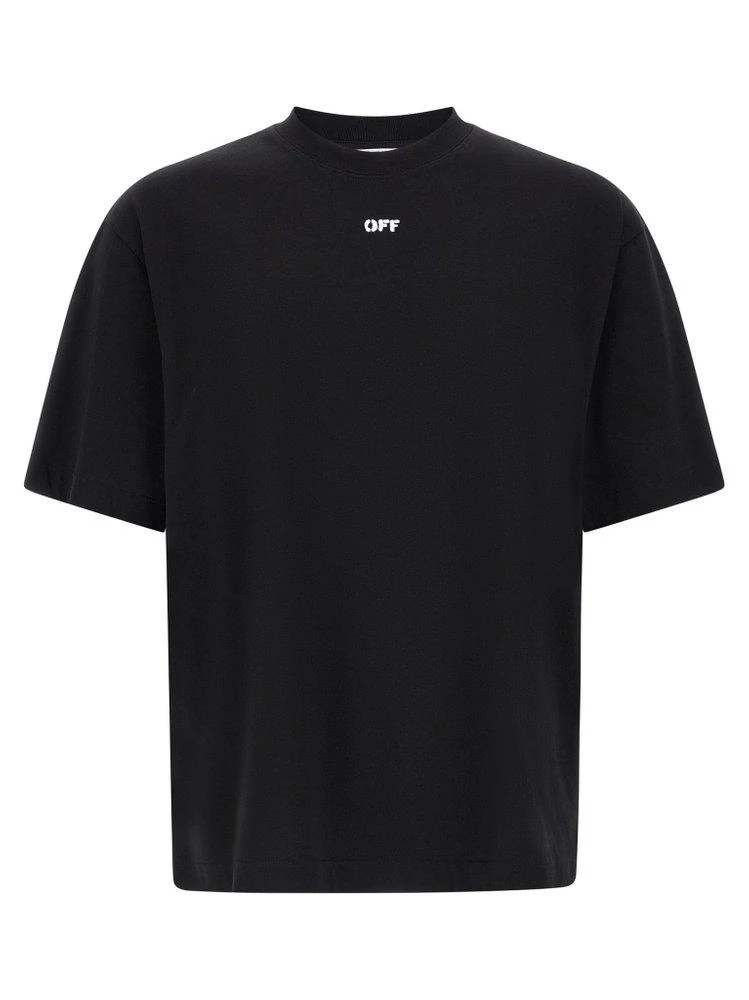 Off-White Off-White Logo Printed Crewneck T-Shirt