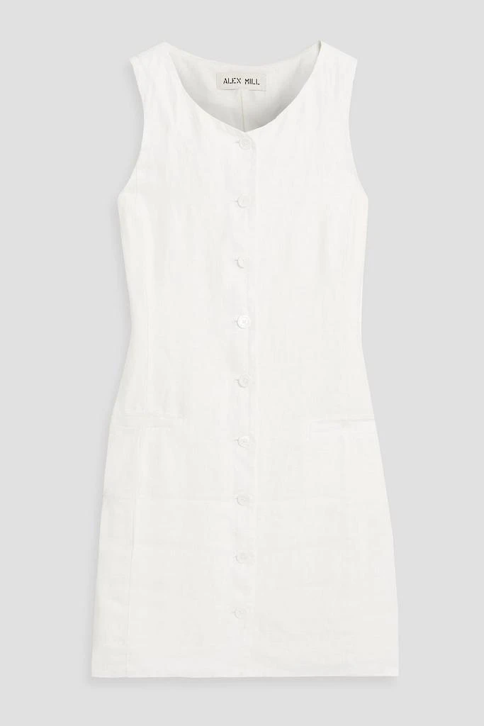 Alex Mill Anna linen-twill mini dress 1