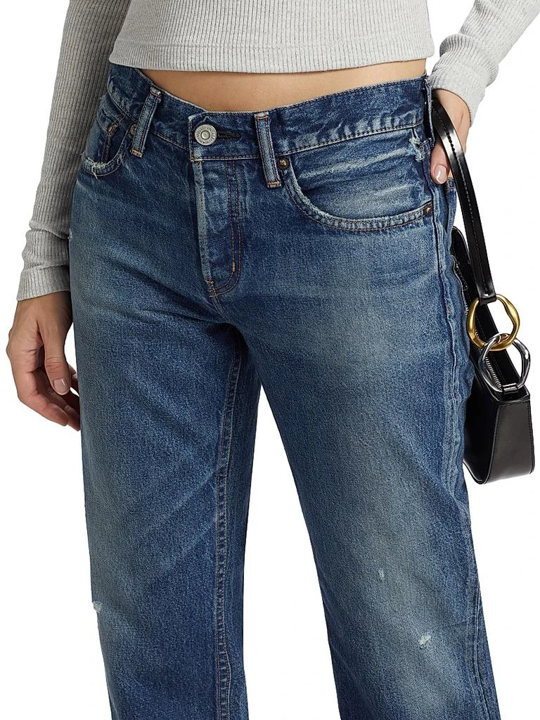 MOUSSY VINTAGE Ridgefield Straight Low-Rise Jeans 6