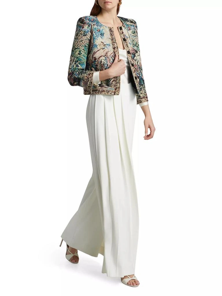 L'Agence Lian Cotton-Blend Collarless Jacket 2