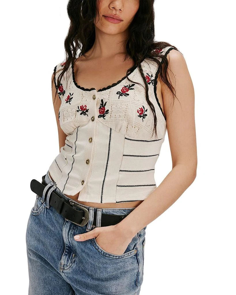 Free People Rosebud Knit Top 1