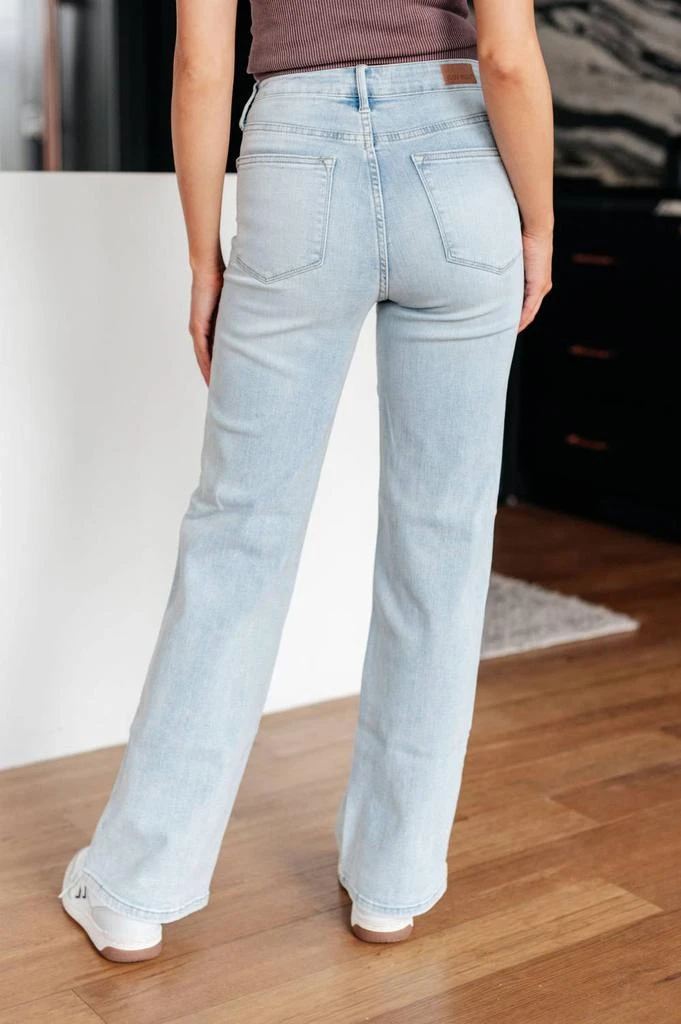 Judy Blue High Rise Control Top Straight Jeans 4