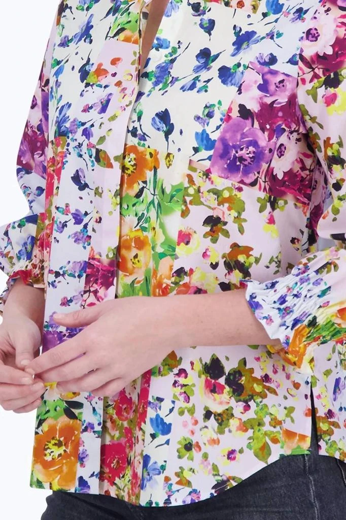 FOXCROFT Foxcroft - Olivia 3/4 Sleeve Floral Top 5