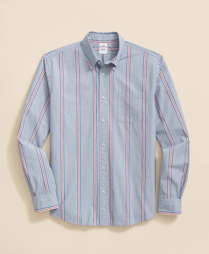 Brooks Brothers Friday Shirt, Poplin Ribbon Stripe