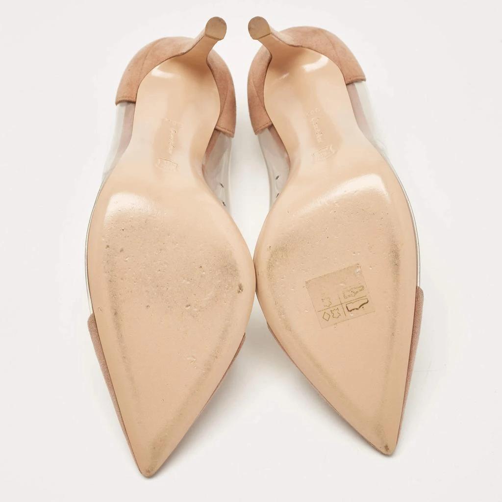 Gianvito Rossi Gianvito Rossi Beige PVC and Suede Plexi Pumps Size 35.5 6