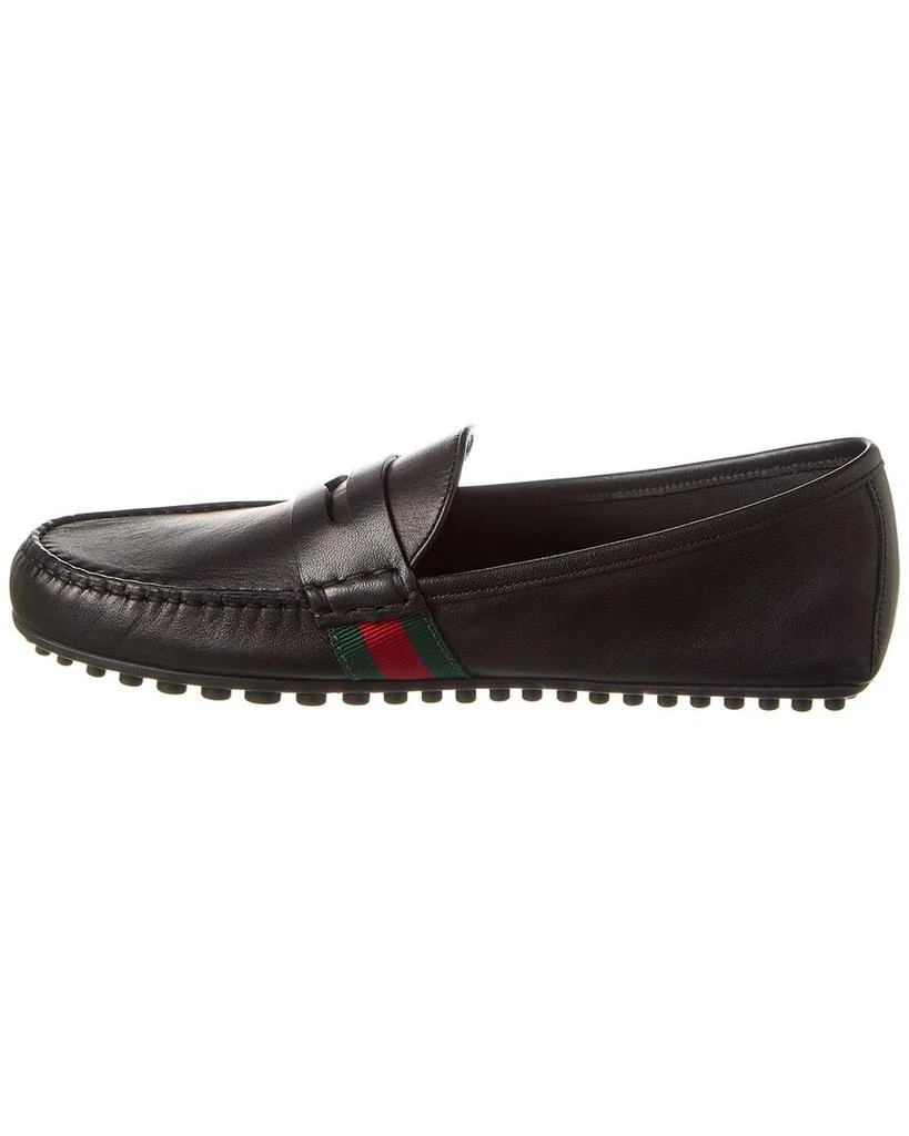 Gucci Web Leather Driver 2