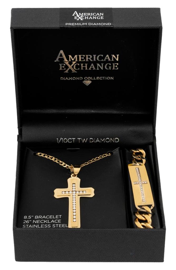 AMERICAN EXCHANGE Stainless Steel Cross Set