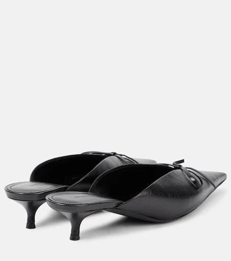 Balenciaga Knife Bow leather mules 2