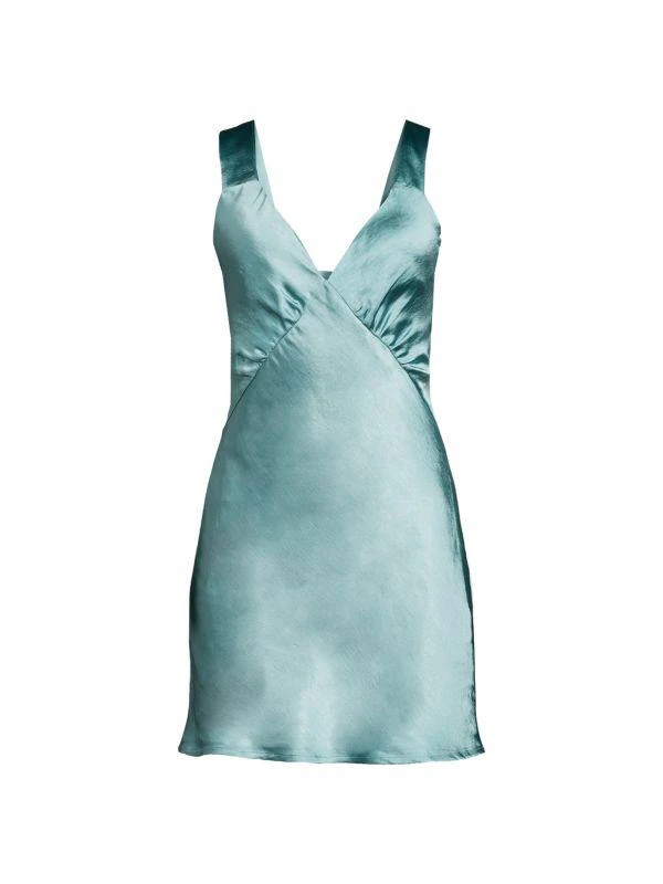 kourt Jules Satin Mini Slip Dress 3