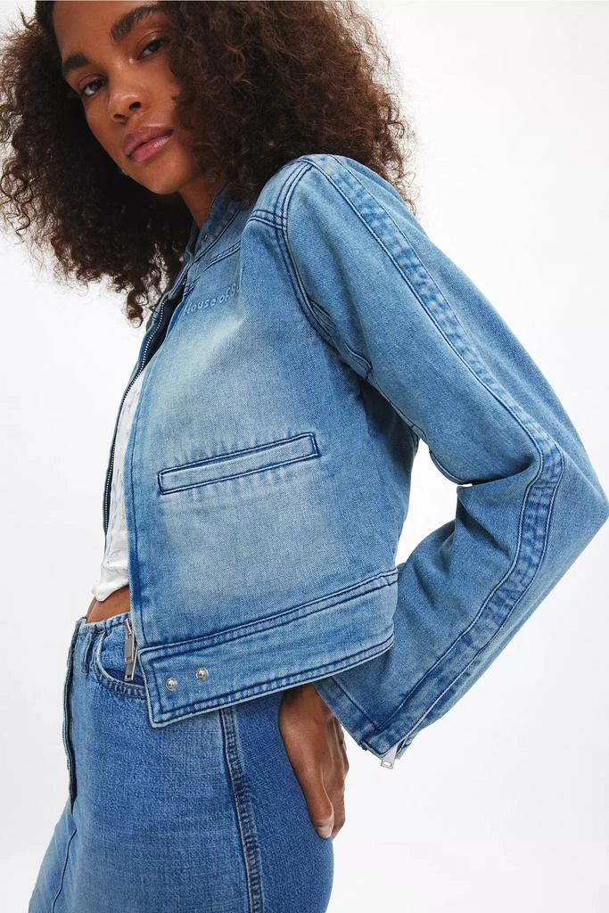House Of Sunny House Of Sunny Take A Trip Mini Racing Denim Jacket 1