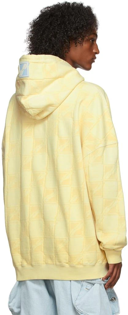 We11done Beige All Over Jacquard Hoodie 3