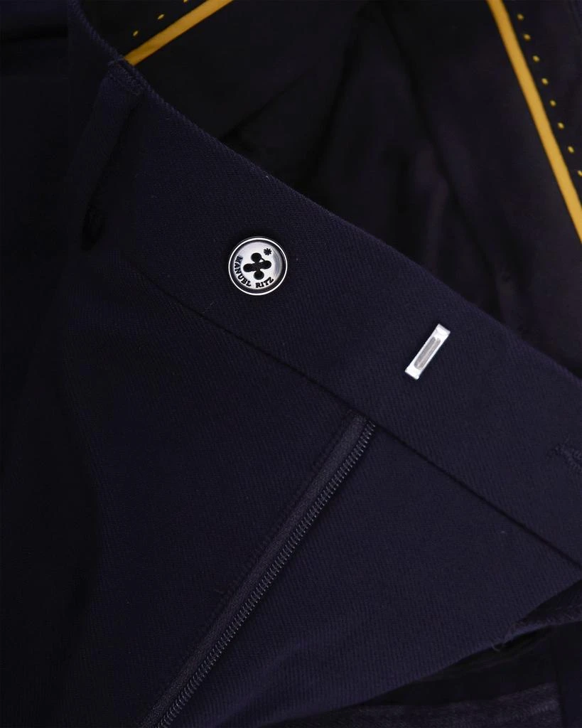 MANUEL RITZ Single-Breasted Blue Suit 4