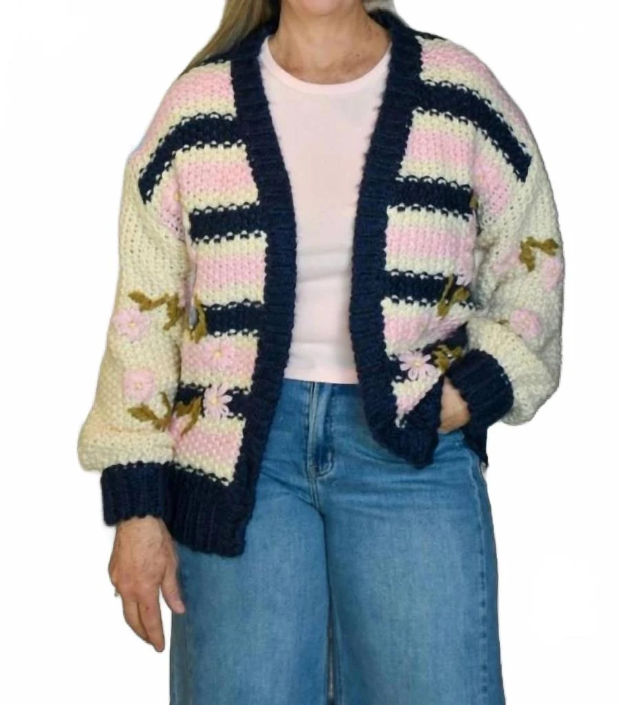 FRNCH Women
s Dahlia Cardigan In Rose