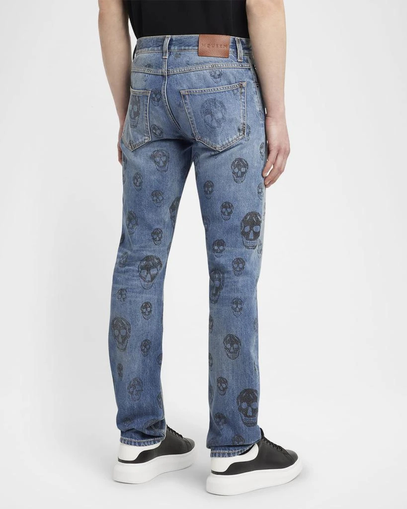 Alexander McQueen Men's Skull-Print Jeans 6