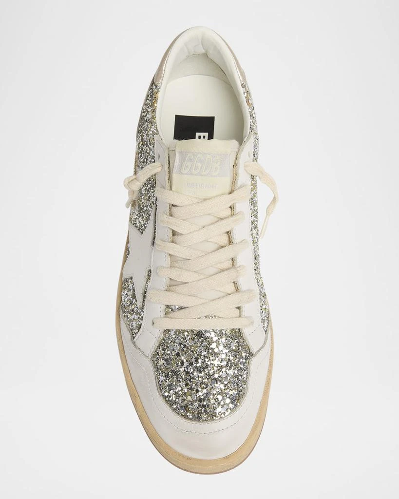 Golden Goose Ballstar Glitter Leather Low-Top Sneakers 5