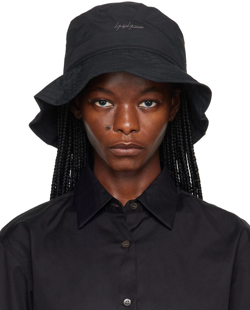 YOHJI YAMAMOTO Black New Era Edition 'Bucket-03' Bucket Hat 1