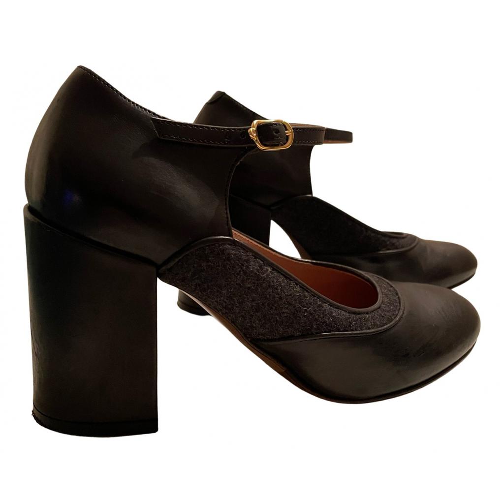 L'AUTRE CHOSE L'Autre Chose Leather heels