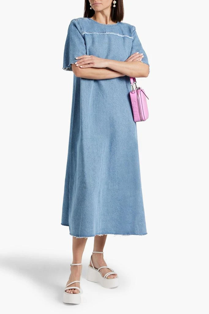 Ganni Denim midi dress 2