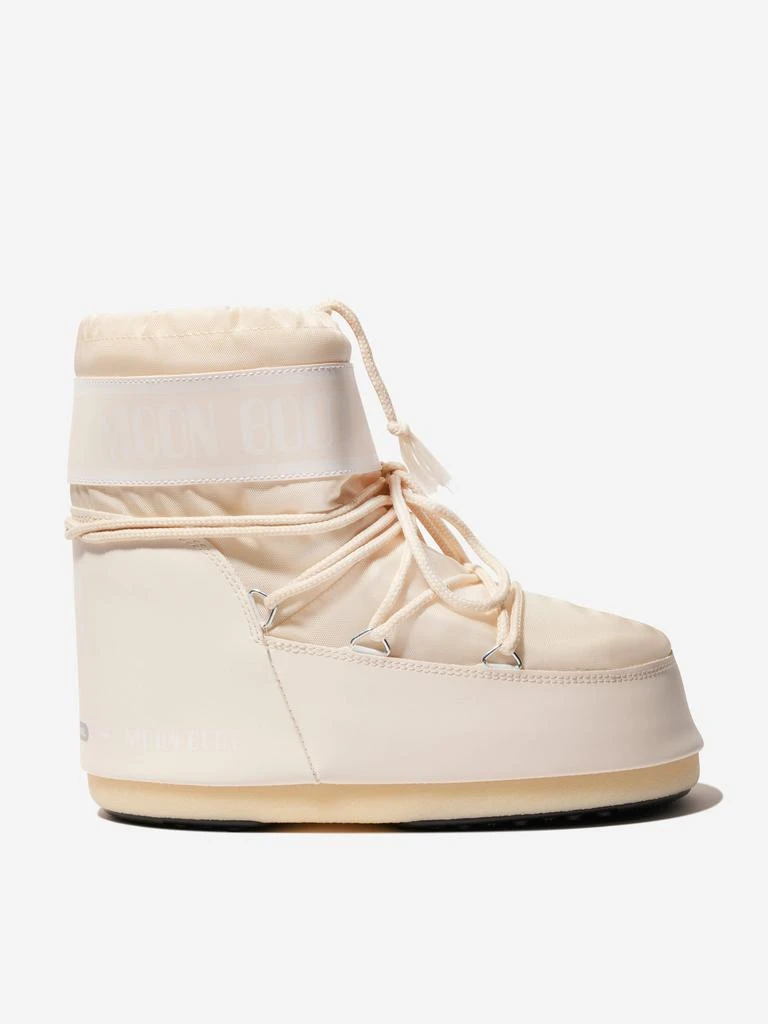 Moon Boot Moon Boot Kids Icon Low Nylon Snow Boots in Ivory 1