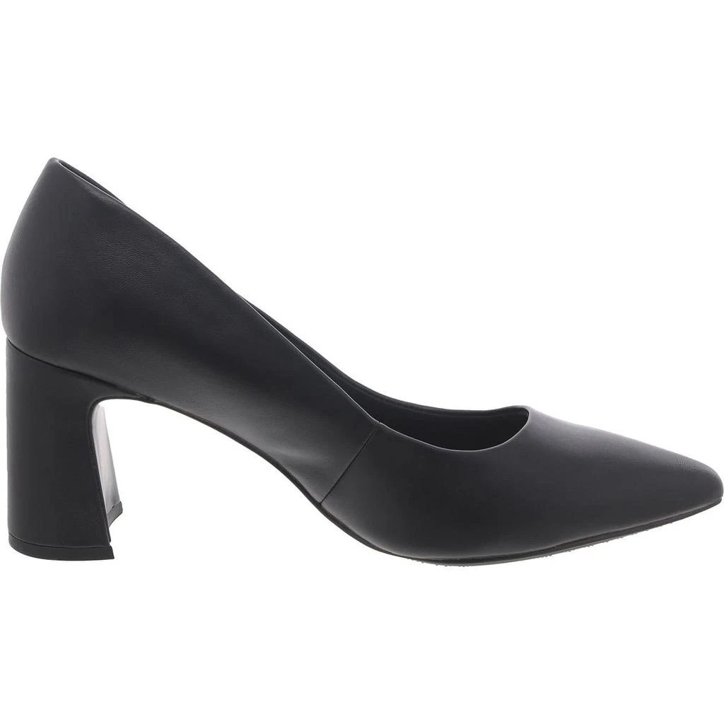 Anne Klein Benedette Womens Faux Leather Pointed Toe Pumps 2