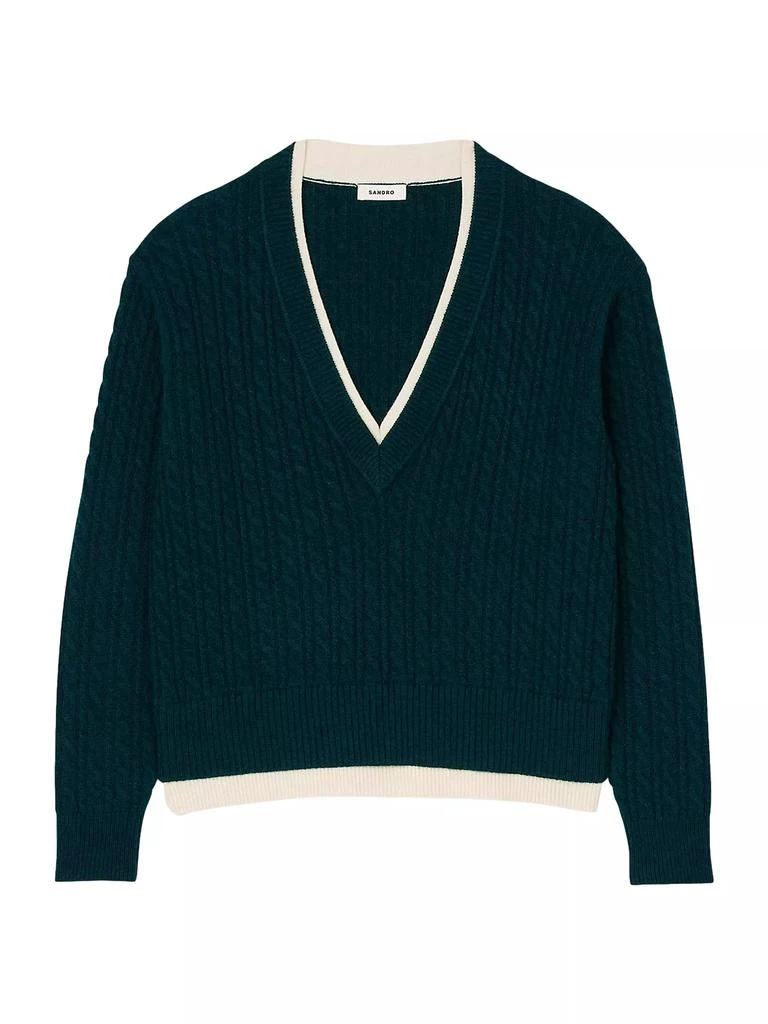 Sandro Layered Effect Knit Jumper 1