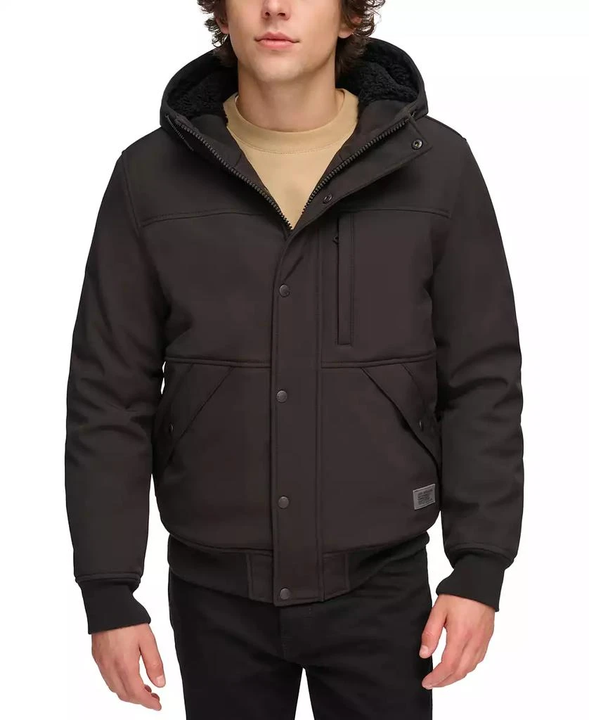 Levi's Men's Soft Shell Sherpa Lined Hooded Jacket 1