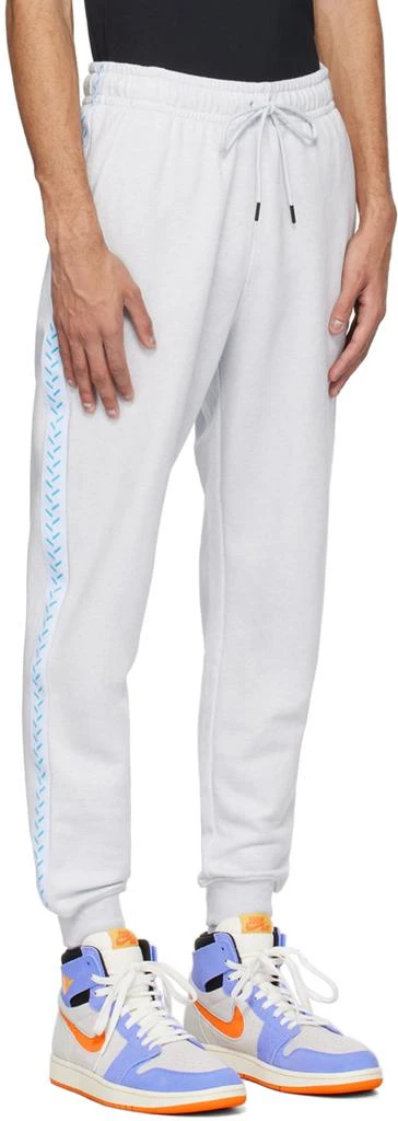 Nike Jordan Gray Embroidered Sweatpants 2