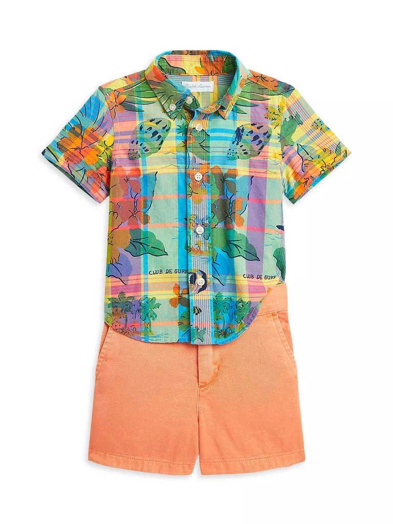 Ralph Lauren Baby Boy's Short-Sleeve Shirt & Shorts Set 1