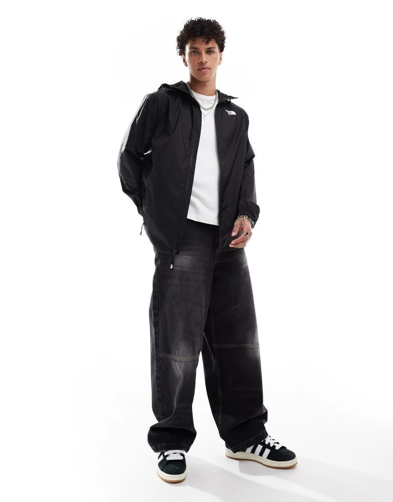 The North Face The North Face Himalia packable wind jacket in black Exclusive at ASOS 4