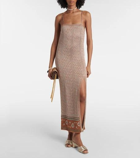 Valentino VLogo metallic leather mules 3